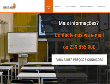 Tablet Screenshot of escoladeconducaorainhasanta.pt